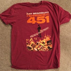 Fahrenheit 451 book shirt NWOT size L